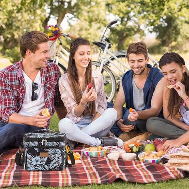 Термосумка LifeWit 9L для ланчу, 12 банок, з виставним ремінцем, для пікніка та роботи