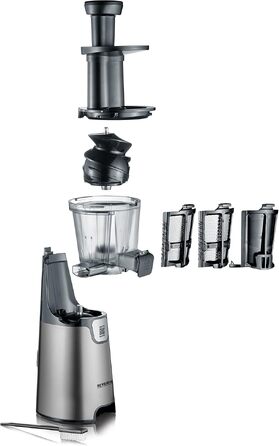Електрична повільна соковижималка Severin для овочів та фруктів, Slow Juicer, 1.0 л
