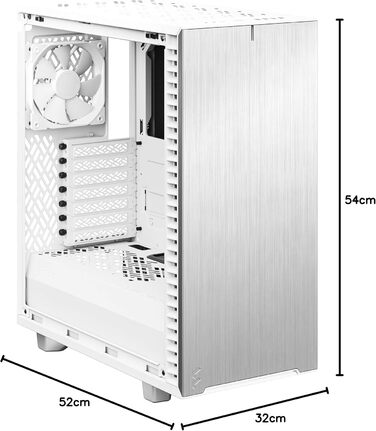 Комп'ютерний корпус Fractal Design Define 7 Compact чорного кольору (білий, з прозорою панеллю)