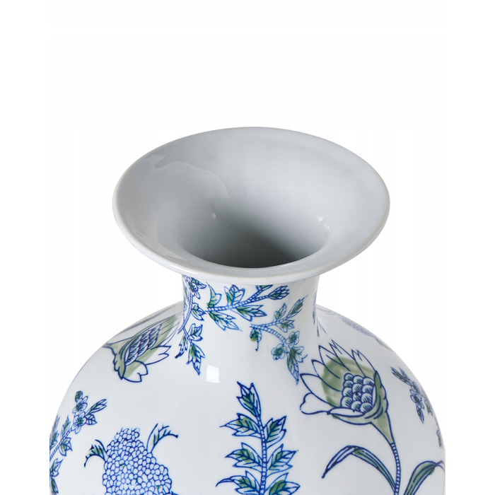 Ваза Beliani з порцеляни, 17 x 36 см