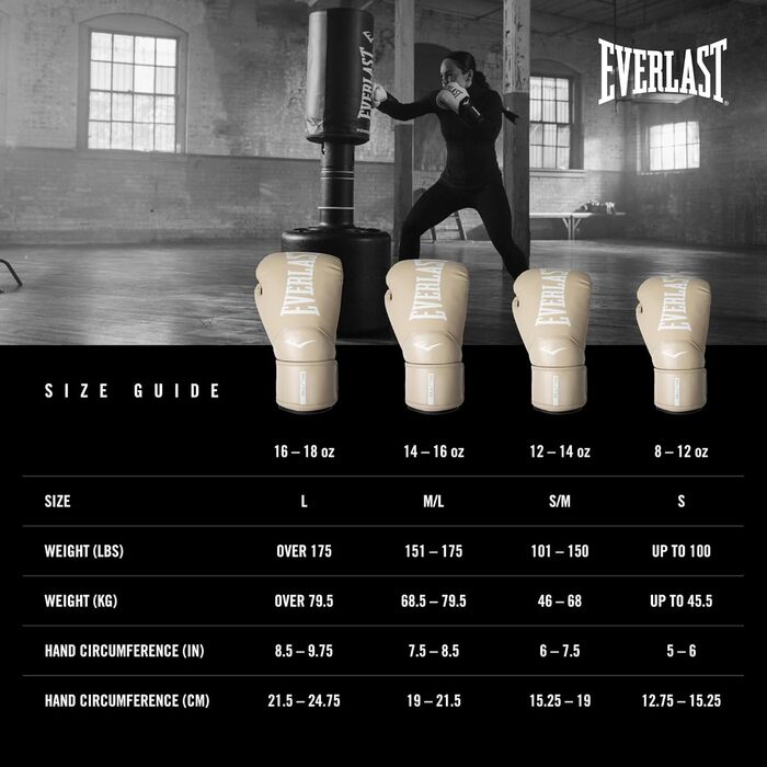 Боксерські рукавички Everlast Elite 2 - для спарингу, роботи з мішком та відбивання ударів, 16oz, Klettverschluss, ергономічний хват