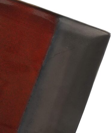 Сервіз посуду Gibson Elite Tequesta з реактивної глазурі (16 предметів) для 4 осіб, квадратний, червоно-шоколадний