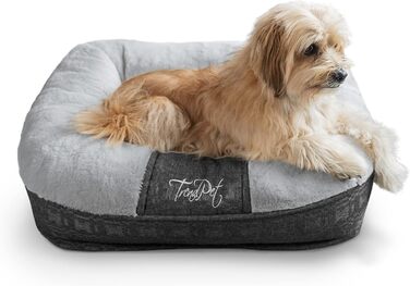 LunaLounge Snuggle Bed for Dogs and Cats in 3 Sizes and Colors (M, Grey)
