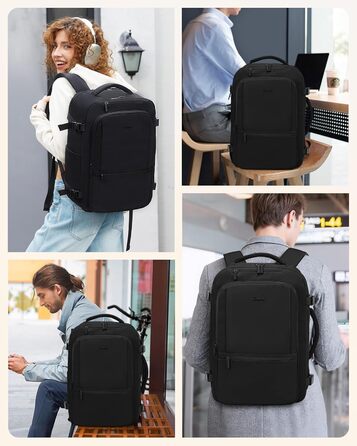 LOVEVOOK Рюкзак для ручної поклажі, 30L, чоловічий, для ноутбука 15.6