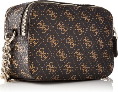 Сумка через плече GUESS Noelle жіноча коричнева - оригінал