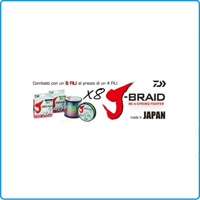 Плетена риболовна волосінь Daiwa J-Braid 8, 0.20 мм, 13 кг, 300 м, салатова