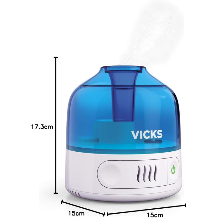 Зволожувач повітря Vicks Mini Cool Mist Ultraschall VUL525 - компактний, тихий, для сну, кашлю та застуди