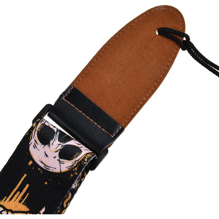 Регульований шкіряний ремінь з черепом для електро- та акустичної гітари та бас-гітари