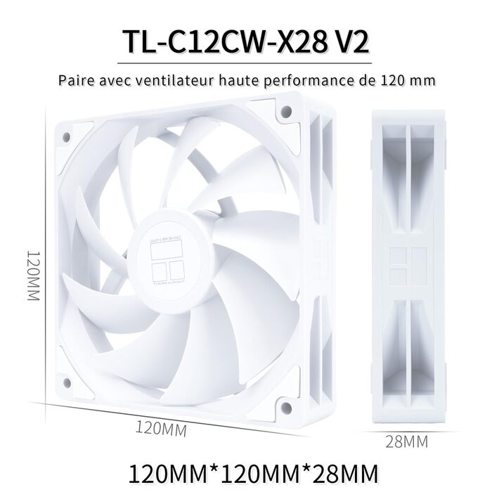 Кулер для процесора TR Peerless Assassin 120 Digital White - 1850RPM, підтримка Intel LGA1700/1851/115X/1200, AMD AM4/AM5