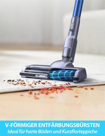 Бездротовий пилосос Greenote 6-в-1 з потужним безщітковим мотором 200W та LED-підсвічуванням, до 30 хвилин роботи, 23000PA