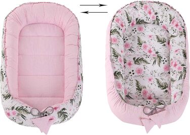 Килимок для кота та собаки Medi Partners 75x60x10 см: м'яке ліжко-гніздо з зірками (рожевий)