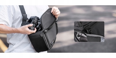 Фотосумка K&F Concept Beta Messenger 10 л, чорна