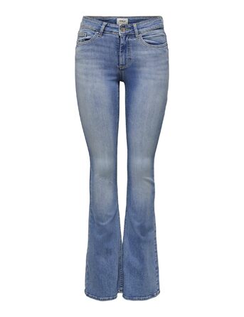 Джинси жіночі Only Onlblush Mid Flared Denim Tai021 Noos світло-блакитні, розмір XXS/34L