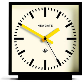 Настільний годинник NEWGATE® Amp Silent Sweep без тиканя, сучасна камінна годинник для вітальні, офісу, письмового столу, жовтий колір, кварцовий механізм