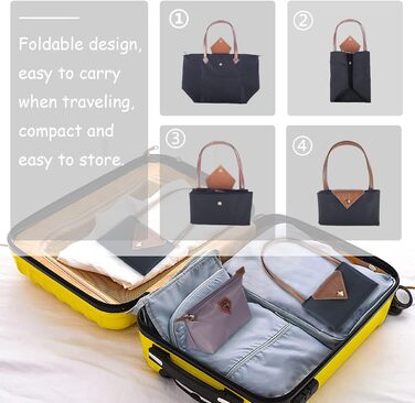 Жіноча сумка-шопер велика чорна водонепроникна, складана сумка через плече для подорожей, офісу, школи, покупок - темно-сіра