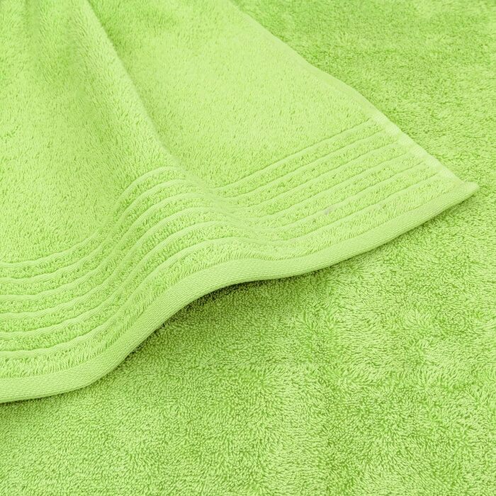 Möve Handtuchset New Classic 6-Piece Towel Set - 2x 30x50 cm + 2x 50x100 cm + 2x 67x140 cm, 100% Cotton, Wild Lime