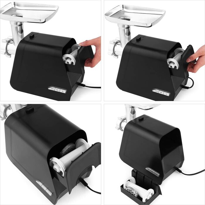 Meykey Electric Meat Grinder - 2000W 3-in-1 Meat & Sausage Maker with Stainless Steel & Reverse Function