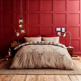 Комплект постільної білизни Catherine Lansfield Stag Easy Care Single - односпальний, багатокольоровий