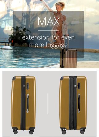 Чемодан Hauptstadtkoffer Alex TSA R2, 65 см, колір яблучно-зелений, 1 шт.