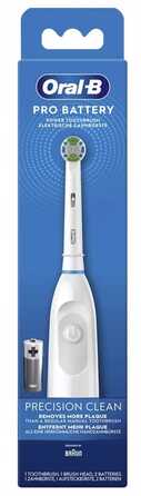 Електрична зубна щітка Oral-B Pro Battery Precision Clean DB5, біла