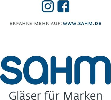 Набір склянок для віскі Sahm 6 шт. по 200 мл - склянки для дегустації та напоїв (гін, ром)