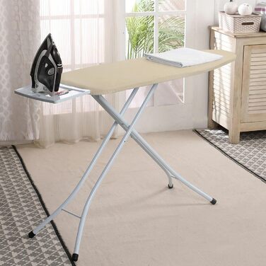 Чохол для прасувальної дошки з бавовни, 120-125x40-46 см, бежевий