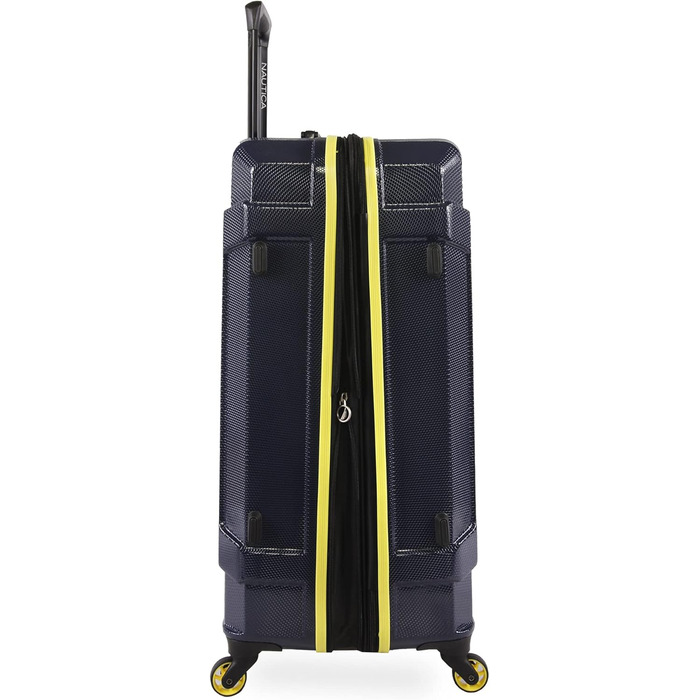 Валіза-тележка Nautica Maker Hardside, Navy/Gelb, розмір Carry-On 21 дюймів та Checked-Large 29 дюймів