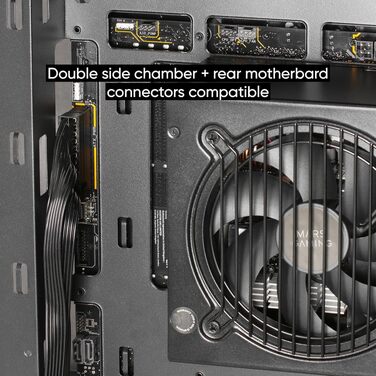 Корпус для ПК Mars Gaming MC-U3 ATX XL, білий, 3 ARGB вентилятори 120мм, загартоване скло, LCD-дисплей (MC-3T CORE LCD)