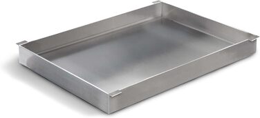 Enders EDELSTAHL-GRILLPFANNE, for Enders gas grills BROOKLYN Next 3 and SAN DIEGO NEXT 3 + 4, plancha, grill pan, gas grill BBQ, grill accessory, silver, stainless steel #7888
