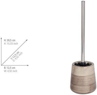 Набір для туалету WENKO Pottery з кераміки з змінним насадкою для унітазу (Бежевий)