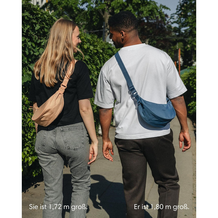 Сумка через плече LARKSON Solveig Medium бежева (Taupe) 3л - Місячна сумка, водонепроникна