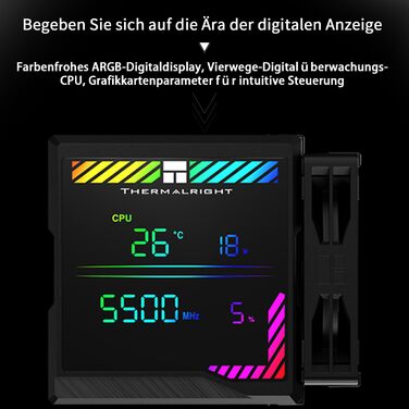 Thermalright Peerless Assassin 140 Digital Black - Кулер для CPU з 6 теплотрубками, для AM4/AM5 та Intel lga1700/1851/1200/2011