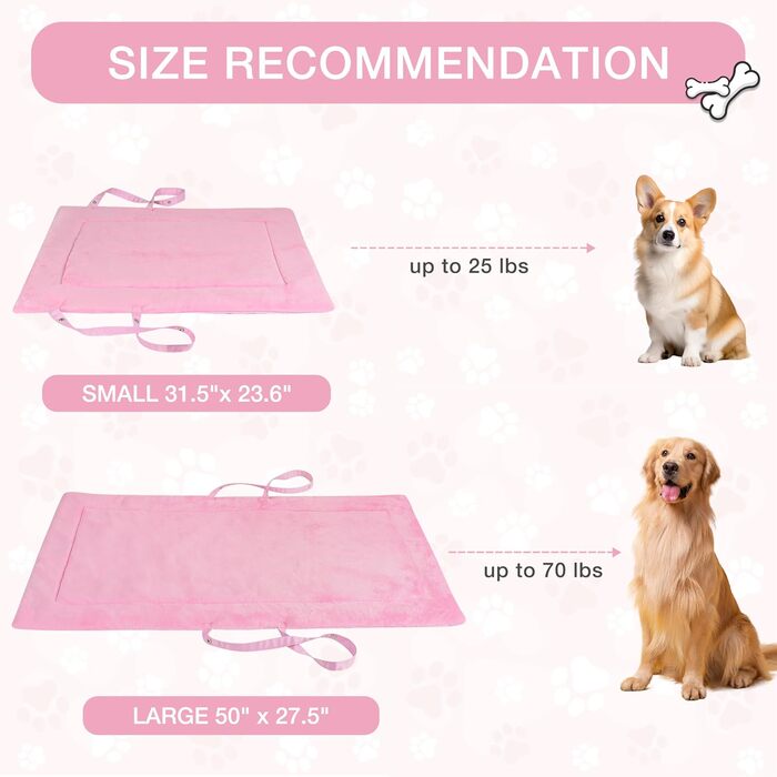 Водонепроникний килимок для собак Pawsse - зручний для подорожей, авто, кемпінгу (127 x 70 см, сірий)