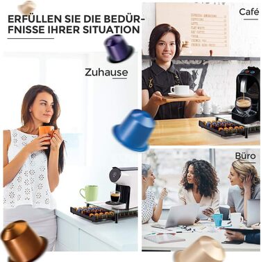 Тримач для капсул Nespresso MASTERTOP - органайзер для 60 капсул, скло, з мікрофіброю