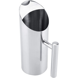 35 oz Water Carafe Pitcher Stainless Steel Water Jug Pitcher for Home Office Hotel Cold Water Iced Tea Wine (1L)