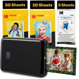 KODAK Step: Мобільний принтер для фотографій, Bluetooth, iOS & Android, 75 листів, білий