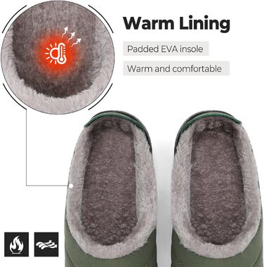 Тапочки халатні зимові Mishansha для чоловіків та жінок, теплі, з плюшевою підкладкою, розмір 35-47, колір зелений, 41 EU
