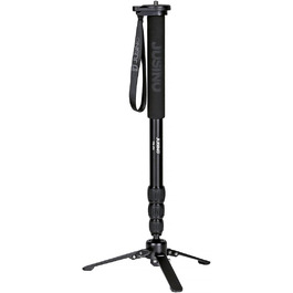 Монопод JUSINO з алюмінію з від'ємним кріпленням/міні-штатив до 153 см, вантажопідйомність 6 кг, VM-254