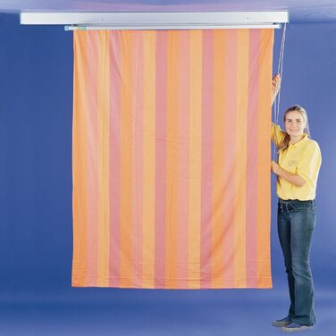 Сушарка для білизни на стелю JUWEL Samba 200 (13,7 м сушки, для великих речей/постільної білизни, регулювання висоти до 120 см)