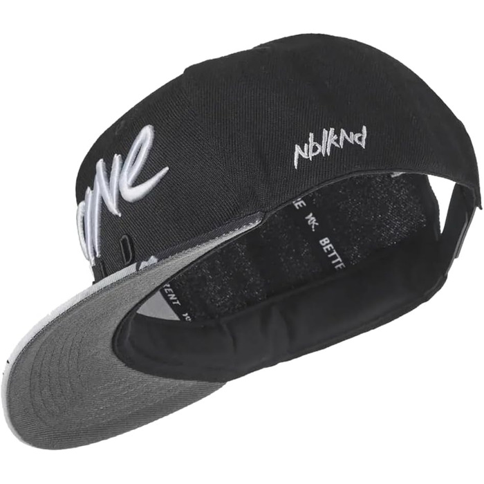 Кепка Snapback Nebelkind Insane Child чорно-біла, універсальний розмір, регульована, унісекс, якісна бейсболка в стилі streetwear