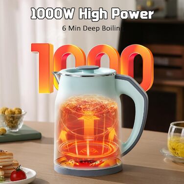 Інтелектуальний чайник 1.2л з підтриманням температури 16 год та швидким заварюванням 1000W – нержавіюча сталь 304, без BPA, 4 режими (45-90°C), LED-дисплей, поворотний на 360° для чаю, дитячих пляшечок, офісу