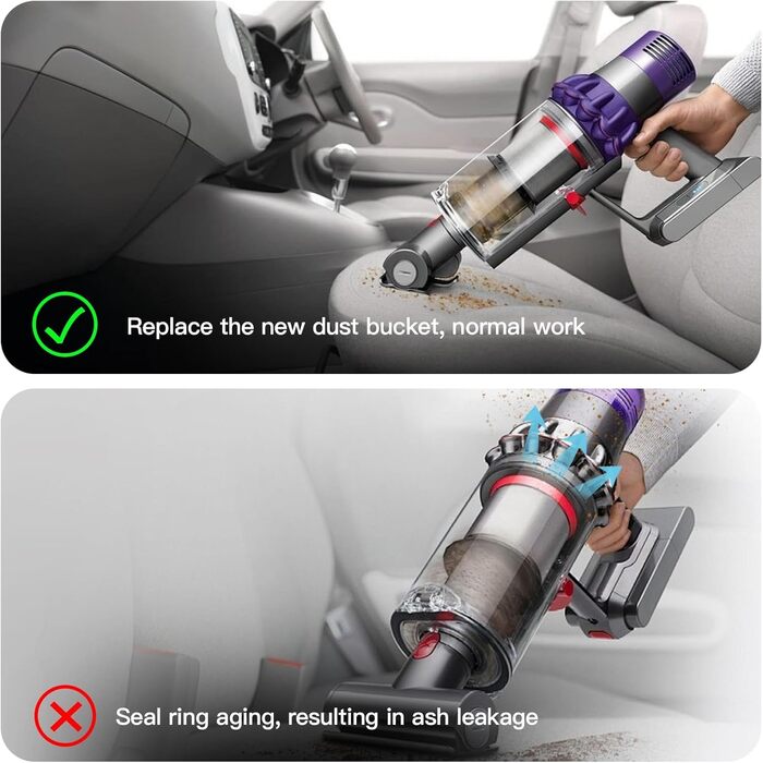 Прозорий контейнер для пилу SQLJYU для пилососів Dyson V10, SV12, SV13, SV27 - замінна частина