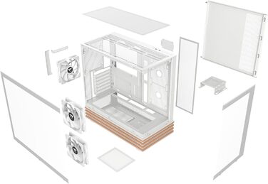 Корпус ПК Thermaltake View 270 Plus WS Snow White з ARGB підсвічуванням, USB-C, підтримка 360mm радіатора
