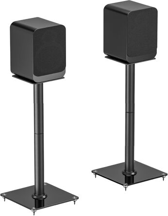 Підставка для акустики з металу та скла (пара) - 25 кг, 61 см