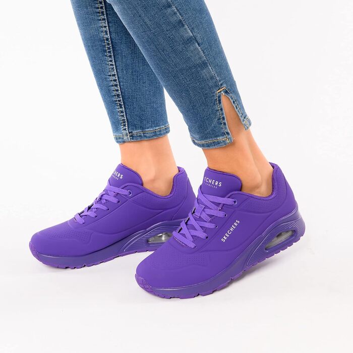 Жіночі кросівки Skechers UNO Night Shades, фіолетові (41 EU, широка колодка)
