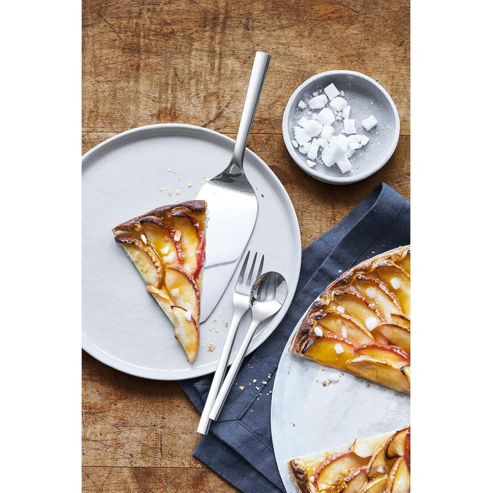 WMF New Dessert/Cake Set, 13-piece, for 6 people, coffee spoons, cake forks, cake server, Cromargan stainless steel polished, dishwasher safe