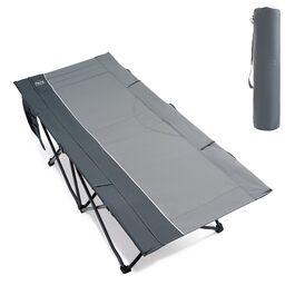 Розкладне ліжко для кемпінгу TIMBER RIDGE XXL, посилене, до 150 кг, сіре