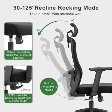 Зручний складаний стілець для кемпінгу Caliyo: стілець-крісло для відпочинку на природі, риболовлі та подорожей (120 кг)