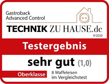 Вафельниця GASTROBACK 42424 Advanced Control, 1600 Вт, 5 програм, 7 рівнів підсмаження, LCD-дисплей, нержавіюча сталь, срібляста, одиночна