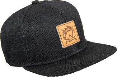 Кепка бейсболка Jumping Bird • Унісекс • Знімний козирок • Регульована • Чорна